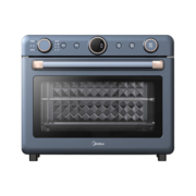 美的（Midea）石墨烯免预热 顶部热风风炉家用智能空气炸电烤箱 35L搪瓷内胆 PT3520W-G 初见P30系列