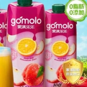 塞浦路斯进口，Gomolo 果满乐乐 5种水果混合100%纯果汁 1L*2瓶