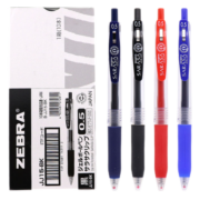 斑马牌（ZEBRA） 日本进口斑马JJ15 彩色按动中性笔水笔学生用签字笔 0.5mm 红色R 10支装