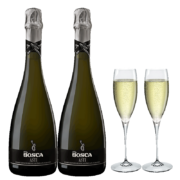 PLUS会员、需抢券：博斯卡（BOSCA） 阿斯蒂DOCG 莫斯卡托 甜白起泡酒 750ML*2礼盒装