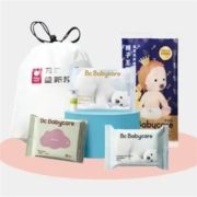 新会员专享：babycare  限定礼品组合  皇室系列纸尿裤L1+熊柔巾40抽+角鲨烷润肤霜5g+儿童湿巾20抽+小熊巾10抽+定制礼袋1