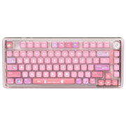 plus会员：LEOBOG K81 三模机械键盘 81键 冰晶轴-线性轴 RGB 星辰卯兔