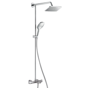 汉斯格雅（Hansgrohe）淋浴花洒 双飞雨240mm顶喷恒温浴缸龙头淋浴管花洒套装 26777007