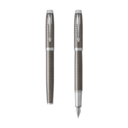 派克（PARKER）钢笔 IM系列金属灰格纹墨水笔