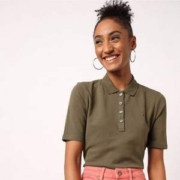 XS码，Tommy Hilfiger 汤米·希尔费格 女士经典弹力棉Polo衫