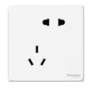 17日0点、PLUS会员：Schneider Electric 施耐德电气 皓呈系列 斜五孔插座 *23件