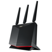 华硕（ASUS）RT-AX86U双频5700M全千兆电竞路由无线路由器/一键性能加速/2.5G端口/WiFi6路由/PS5网络加速