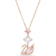 SWAROVSKI 施华洛世奇 DAZZLING SWAN系列 5473024 天鹅Y形项链 38cm
