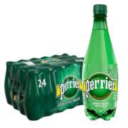 巴黎水（Perrier ）法国原装进口  原味气泡水矿泉水 500ml*24瓶