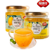 【福事多】蜂蜜柚子茶柠檬茶500gx2瓶