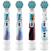 欧乐B（Oral-B）儿童电动牙刷头 4支装 适用D100K,D12儿童电动牙刷小圆头牙刷(冰雪奇缘图案)EB10-4K德国进口