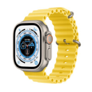 京东百亿补贴：Apple 苹果 Watch Ultra 智能手表 49mm 钛金属原色 钛金属表壳+黄色海洋表带MNHN3CH/A