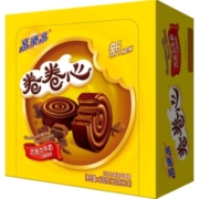高乐高 巧克力味卷卷心蛋糕零食儿时怀旧点心25g*24枚