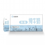 88VIP：倍佳希  脱脂牛奶200ml*24盒*3箱