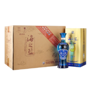 PLUS会员：YANGHE 洋河 海之蓝 蓝色经典 旗舰版 52%vol 浓香型白酒 520ml 单瓶装