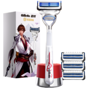 Gillette 吉列 云感手动剃须刀 王者荣耀 1光滑刀架+4刀头+磁力底座