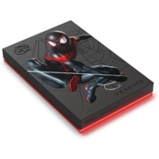 Seagate 希捷 Miles Morales 特别版 FireCuda 外置硬盘 2TB - USB 3.2 Gen 1,可定制 LED RGB 照明红色,带救援服务 (STKL2000419)