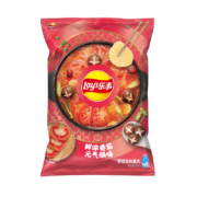 乐事(Lay's)薯片 鲜浓番茄元气锅味 75克