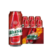 京喜特价：乌苏啤酒（wusu）大红乌苏啤酒整箱 500ml*6罐