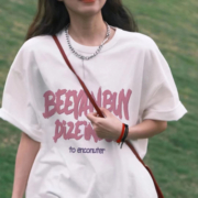 美式重磅短袖上衣白oversize打底TEE潮牌情侣款T恤男女200克一件