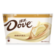 德芙（Dove）奶香白巧克力分享碗装252g送女友礼物零食糖果代言人推荐