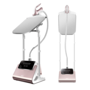 海尔（Haier）蒸汽挂烫机家用双杆带板手持立式大功率熨烫机电熨斗HY-GSS2408G
