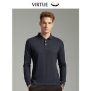 Virtue 富绅 男士长袖POLO衫 YTF40153