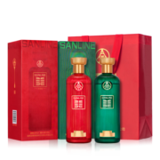 五粮液（WULIANGYE）生态酿酒公司出品 美酒双彩版 52度白酒 500ml*2瓶 赠礼袋