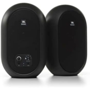 JBL 杰宝 Professional 1系列 104-BT 紧凑型台式参考显示器，带蓝牙，黑色，成对出售