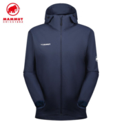 猛犸象（MAMMUT）MAMMUT猛犸象Granite 男士户外防风防泼水软壳夹克上衣 深海蓝色-白色5899 S