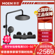 MOEN 摩恩 恒温花洒淋浴花洒套装家用淋浴喷头套装91071BL