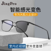 PLUS会员：JingPro 镜邦 1.56极速感光变色镜片+超轻钛架/合金/TR多款可选