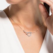 国内1250元！Swarovski 施华洛世奇 INFINITY 女士心形吊坠项链 5518865 含税直邮到手￥479.75
