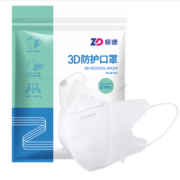 ZHENDE 振德 儿童成人口罩 细耳带 白色M码 30只