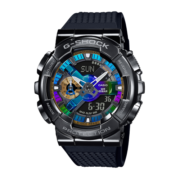 卡西欧（CASIO）卡西欧手表男黑金学生手表G-SHOCK钢铁之心黑金系列日韩表石英表 GM-110B-1A多彩IP涂层