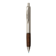 三菱（uni）按动中性笔 橡木杆商务学生办公签字笔UMN-515（替芯UMR-85N）0.5mm 粗杆深木色 黑芯