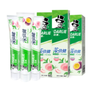 DARLIE好来(原黑人)茶倍健初萃茶牙膏3支（白桃味+百香果味）共480g