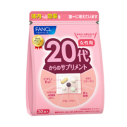 芳珂FANCL复合维生素 女性20代营养包 30日量 维B维C矿物质胶原蛋白铁叶酸蓝莓 成年女性代谢免疫 日本进口