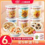 海福盛早餐速食粥冻干懒人即食方便冲泡食品皮蛋瘦肉早饭营养免煮