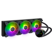 Tt（Thermaltake）飓风S 360 ARGB 一体式CPU水冷散热器 (支持12代1700接口/主板同步/LED水冷头/方形冷排）