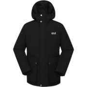 Jack Wolfskin狼爪羽绒服男秋冬新品户外运动不易沾水550蓬鹅绒夹克外套5219032 5219032-6000/黑色/尺码偏小 S  175/96A