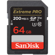 闪迪（SanDisk）64GB SD存储卡 U3 C10 V30 4K 至尊超极速版内存卡 读速200MB/s 写速90MB/s 捕捉4K超高清
