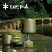 日本顶级户外品牌，Snow Peak 雪峰 户外野炊锅组轻便套锅 1.4L SCS-009