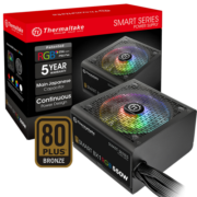 Tt（Thermaltake）额定550W Smart BX1 RGB 550 电脑电源（80PLUS铜牌/256色灯效/日系主电容/智能温控风扇）
