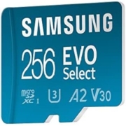 SAMSUNG 三星 EVO Select 256GB microSDXC UHS-I U3 130MB/s 全高清和 4K UHD 存储卡，包括 SD 适配器