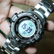 Casio 卡西欧 PRW-3500T-7CR 六局电波 三重感应 钛金属太阳能登山表