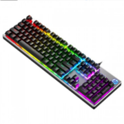 HP 惠普 K500 104键 有线薄膜键盘 黑色 混光