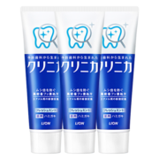 狮王（Lion）齿力佳健齿牙膏分解牙垢防蛀固齿130g*3(日本原装进口)清新薄荷