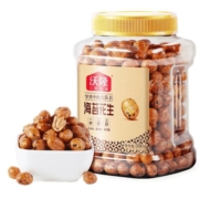 沃隆鱼皮花生海苔味芥末味500g裹衣花生米坚果办公室零食小吃