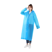 访客 成人雨衣 半透明eva雨衣 黄色